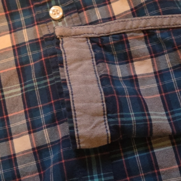 Tommy Hilfiger Men's Blue Plaid Shirt Vintage Look XL - Picture 6 of 6